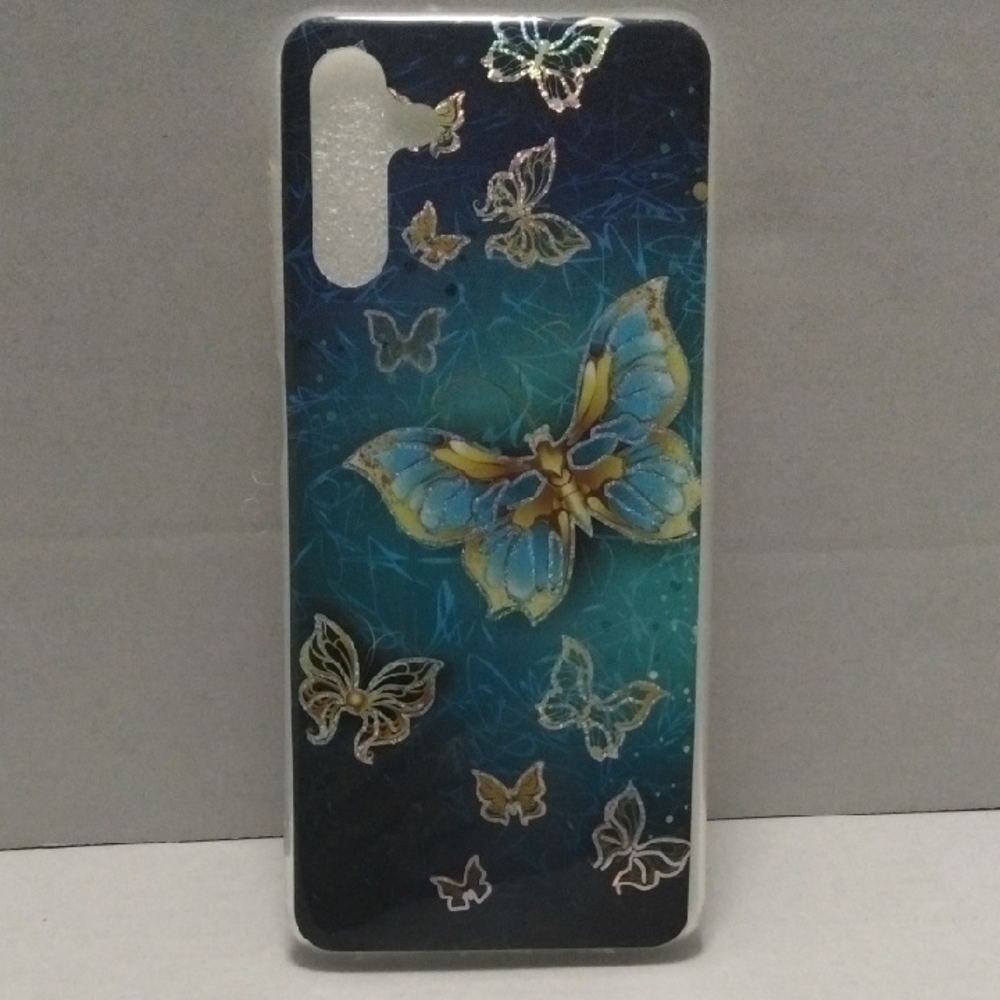 Samsung A13 5 G Butterfly Design Phone Case - Blue‎ and Black